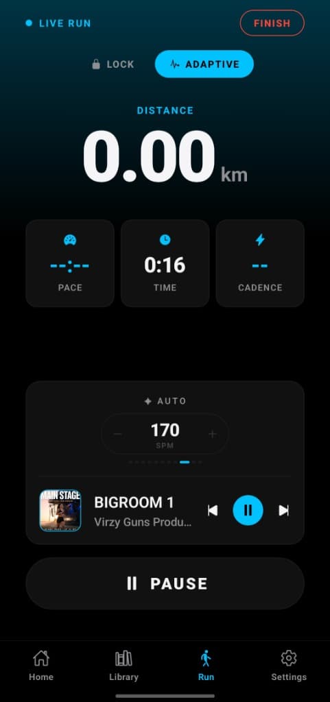 CADENZ mobile app interface preview